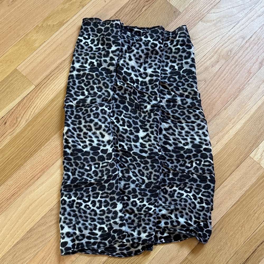 Loft Leopard Print Infinity Scarf